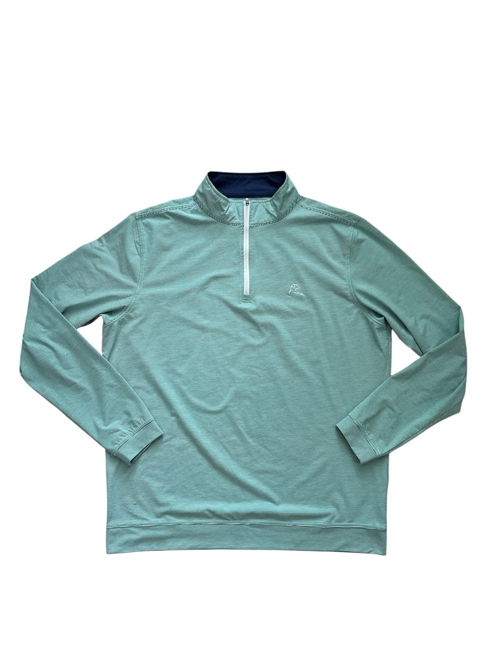 Rhoback Riva Heather Stripe Performance Q-Zip SZ L